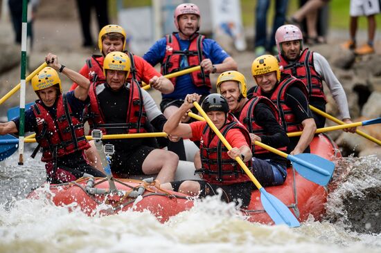 Whitewater rafting regional center in Novgorod region