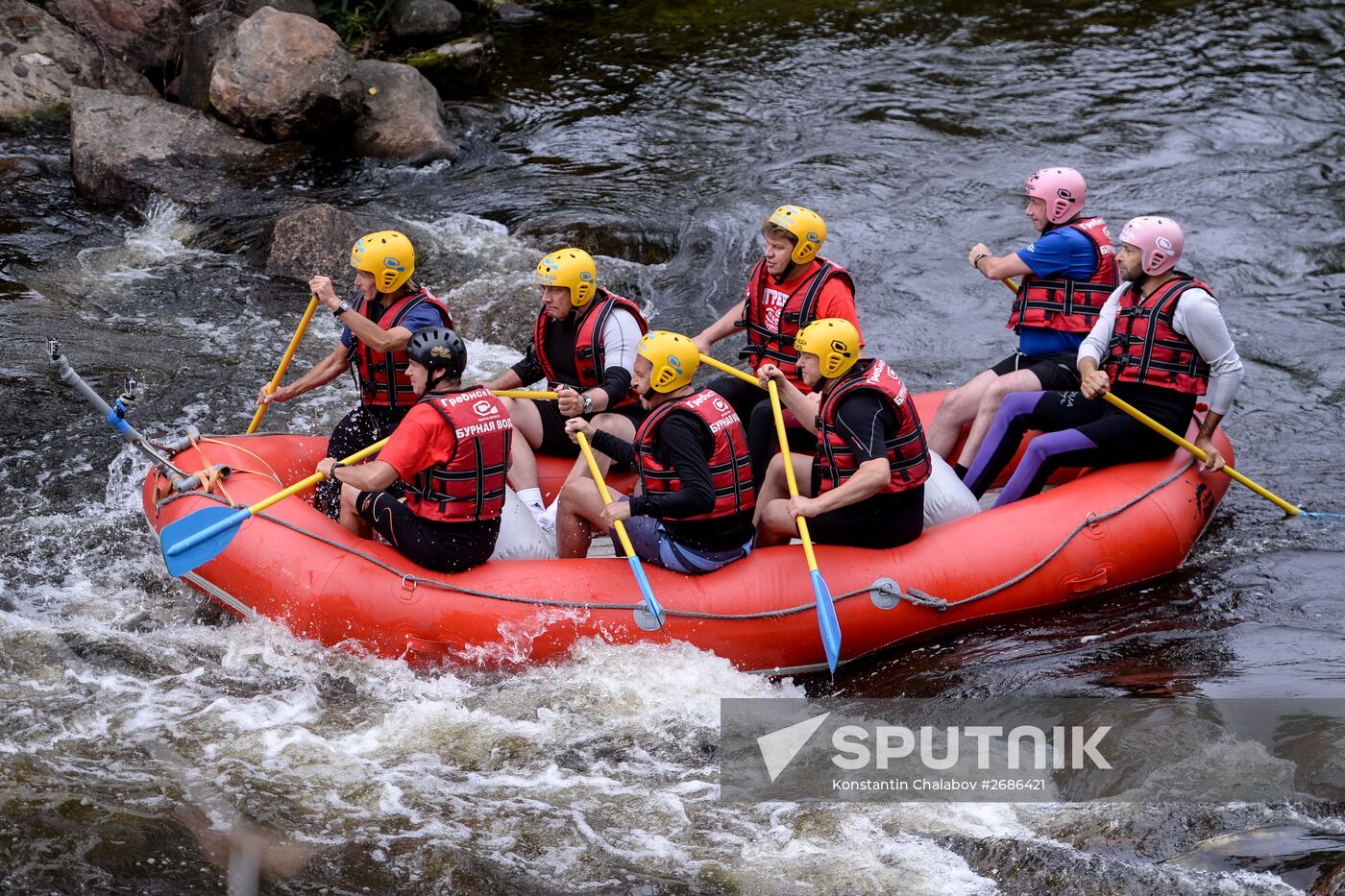 Whitewater rafting regional center in Novgorod region