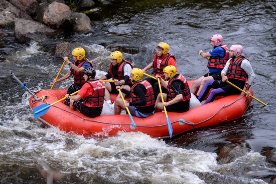 Whitewater rafting regional center in Novgorod region