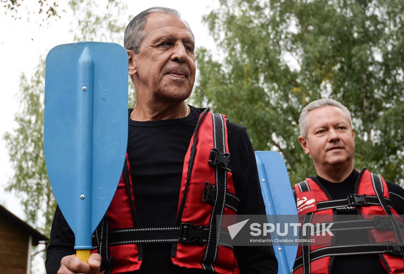 Whitewater rafting regional center in Novgorod region