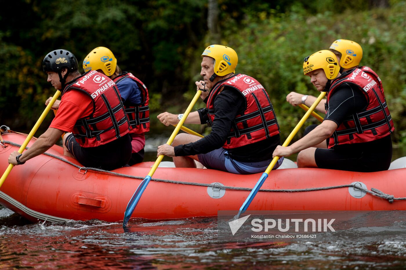Whitewater rafting regional center in Novgorod region