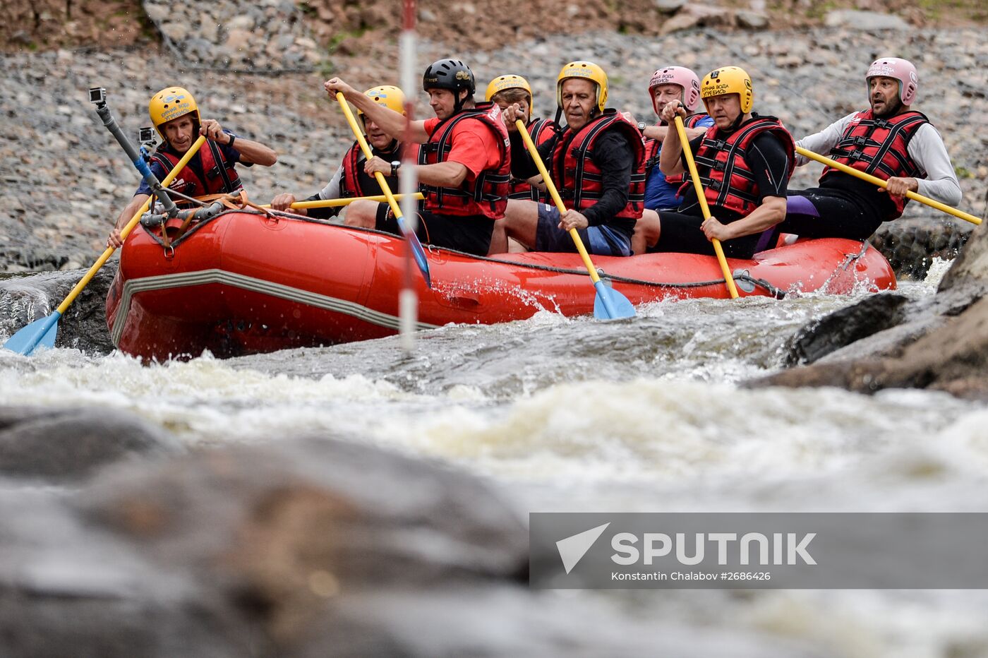 Whitewater rafting regional center in Novgorod region