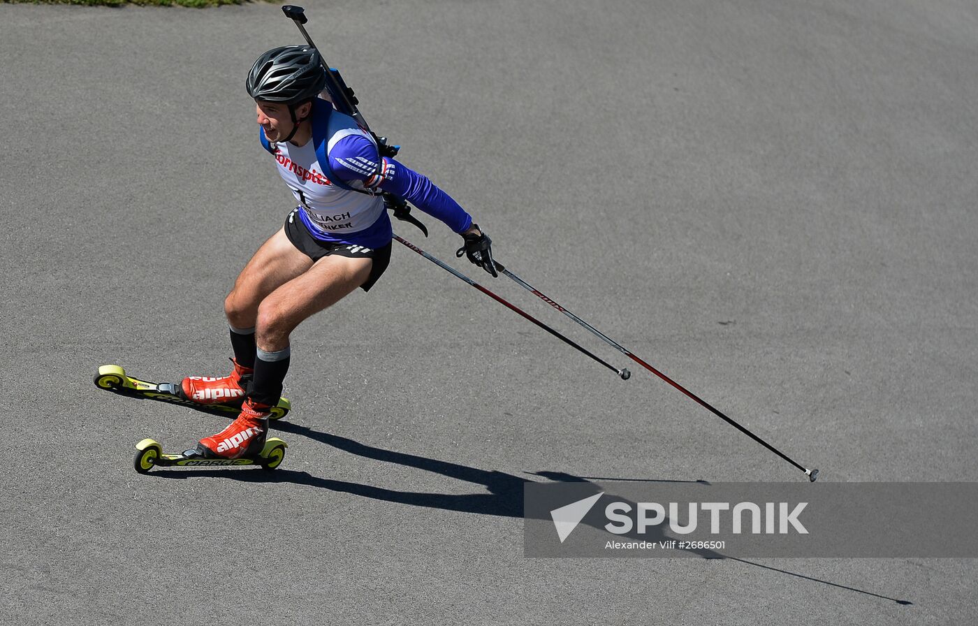 Biathlon. Russian national team's training session