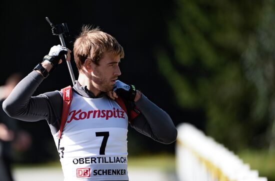Biathlon. Russian national team's training session