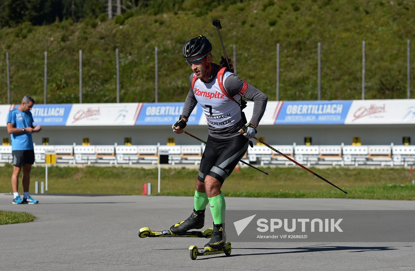 Biathlon. Russian national team's training session