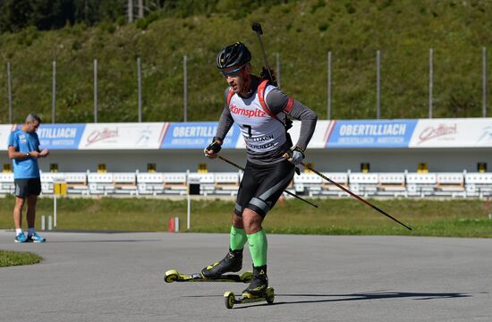 Biathlon. Russian national team's training session