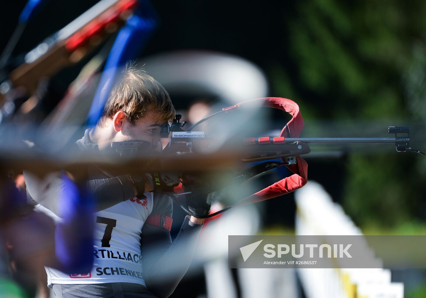 Biathlon. Russian national team's training session