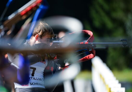 Biathlon. Russian national team's training session