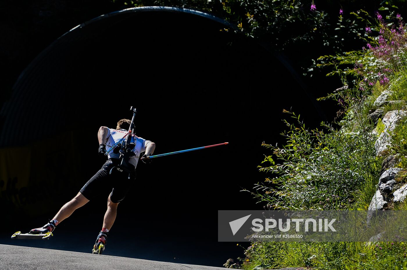 Biathlon. Russian national team's training session