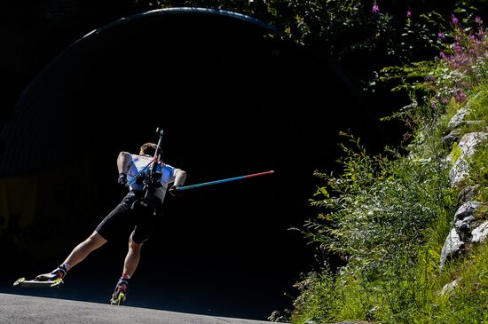 Biathlon. Russian national team's training session