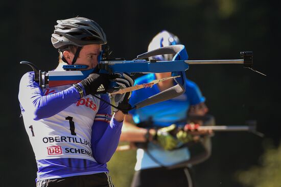 Biathlon. Training session of the Russian men's national team