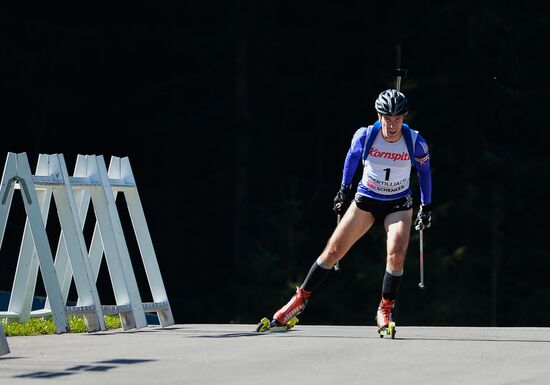 Biathlon. Training session of the Russian men's national team