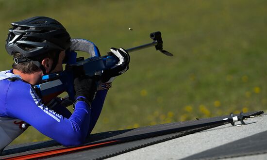 Biathlon. Russian national team's training session