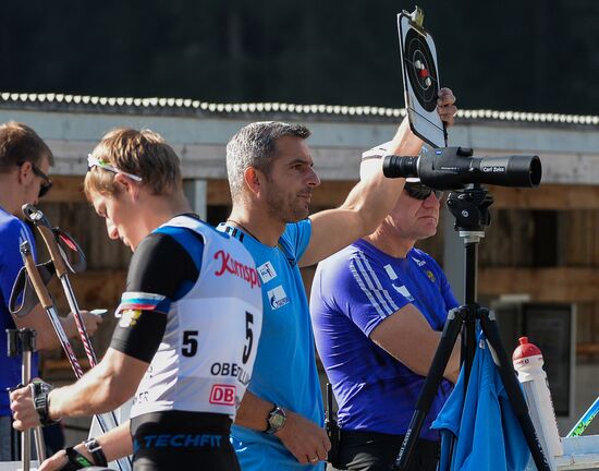 Biathlon. Russian national team's training session