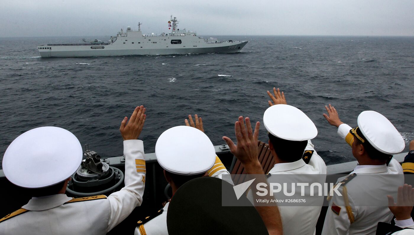 Russian-Chinese naval drill "Joint Sea 2015 II" in Vladivostok