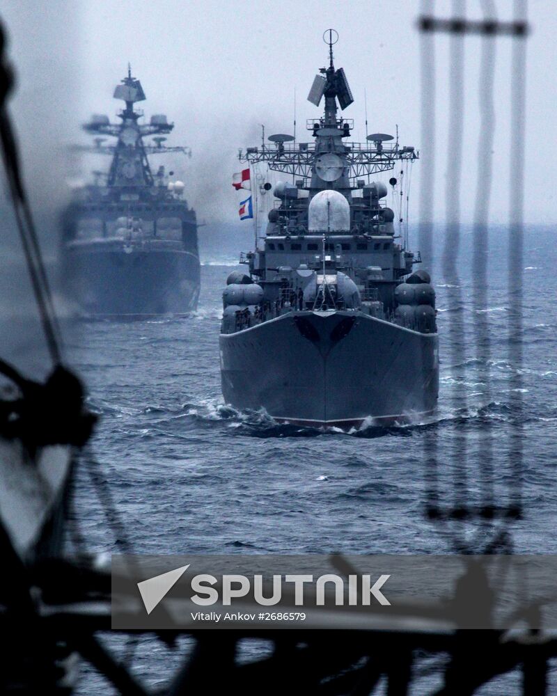 Russian-Chinese naval drill "Joint Sea 2015 II" in Vladivostok