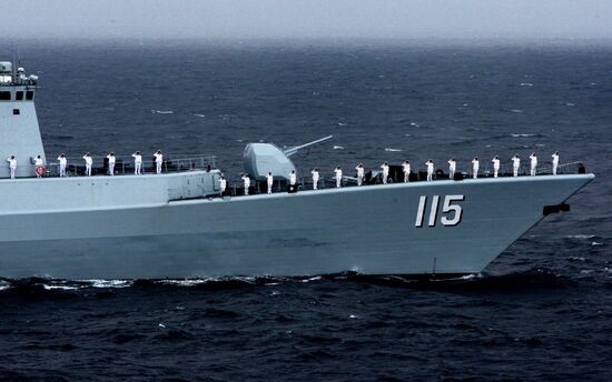Russian-Chinese naval drill "Joint Sea 2015 II" in Vladivostok