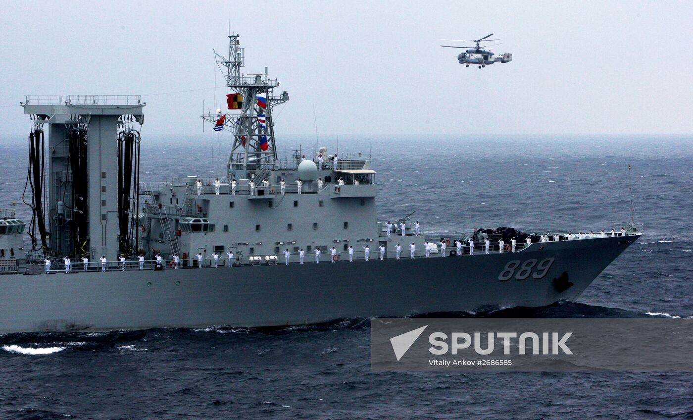 Russian-Chinese naval drill "Joint Sea 2015 II" in Vladivostok