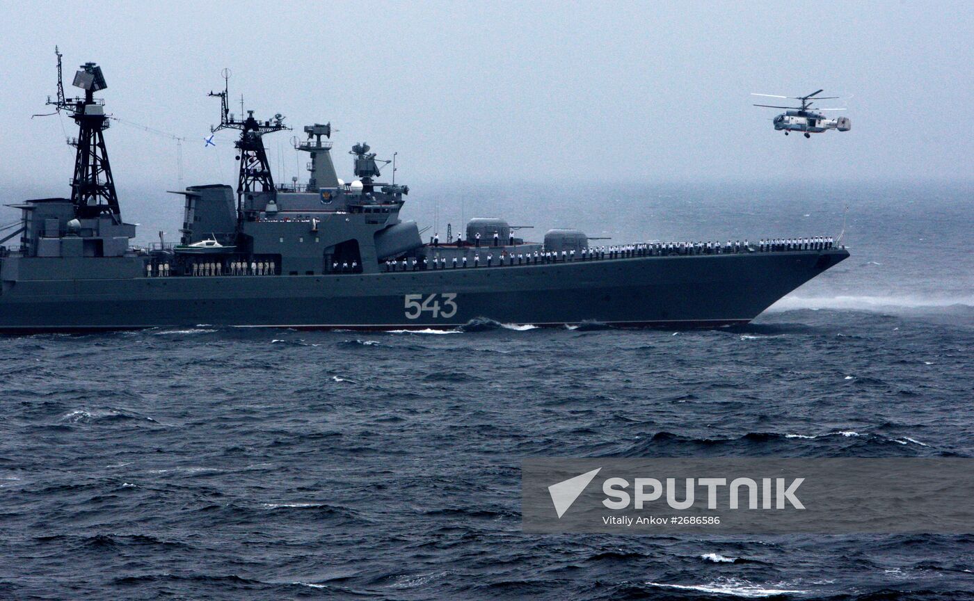 Russian-Chinese naval drill "Joint Sea 2015 II" in Vladivostok