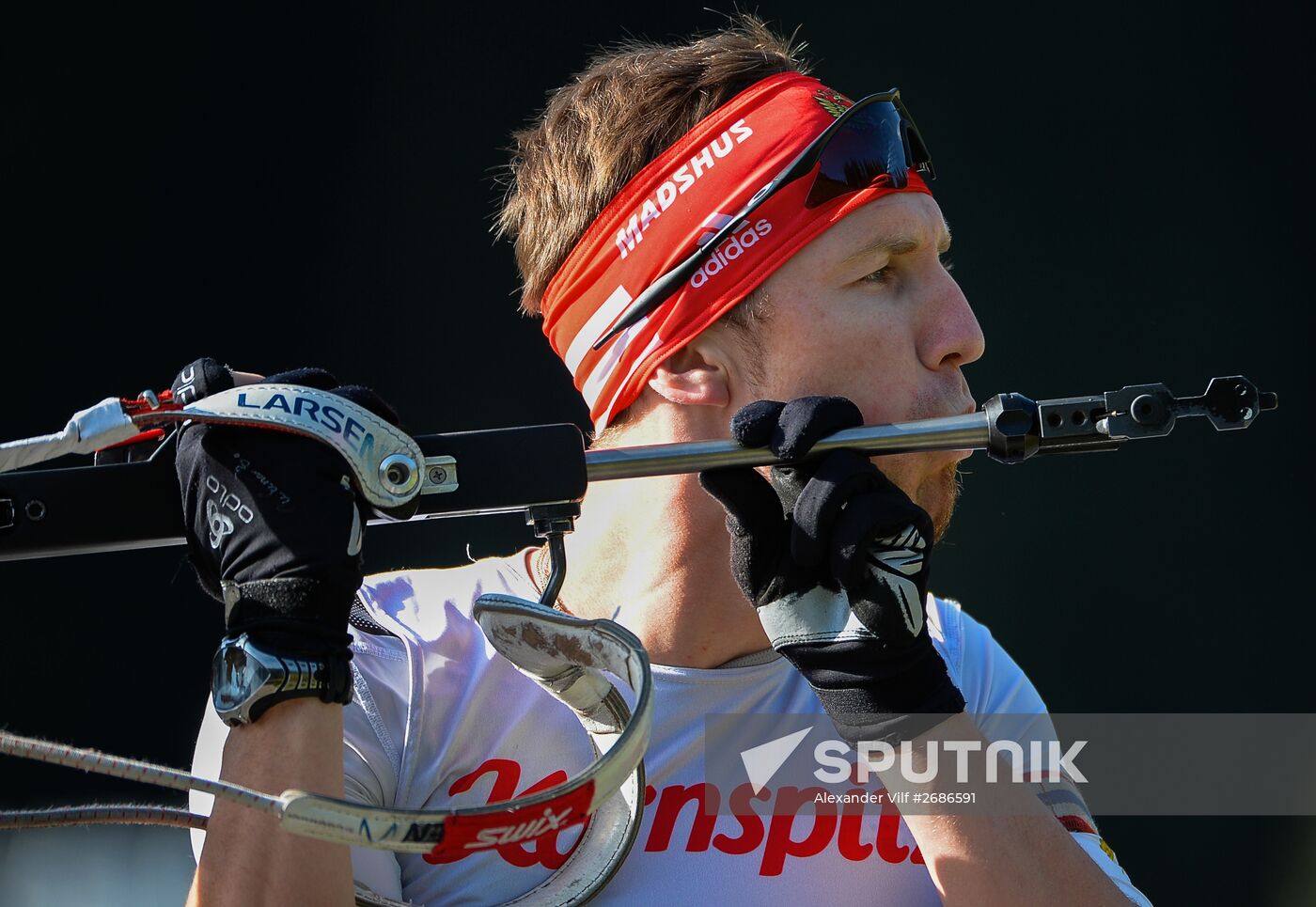 Biathlon. Russian national team's training session