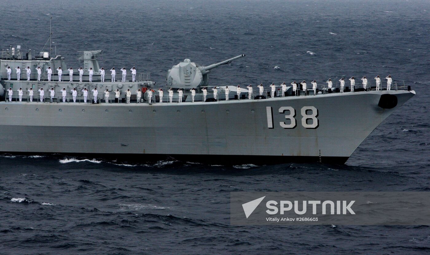 Russian-Chinese naval drill "Joint Sea 2015 II" in Vladivostok