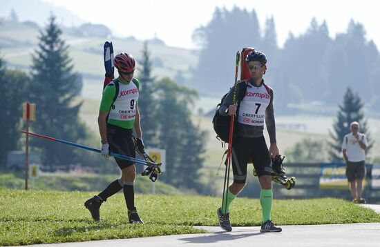 Biathlon. Russian national team's training session