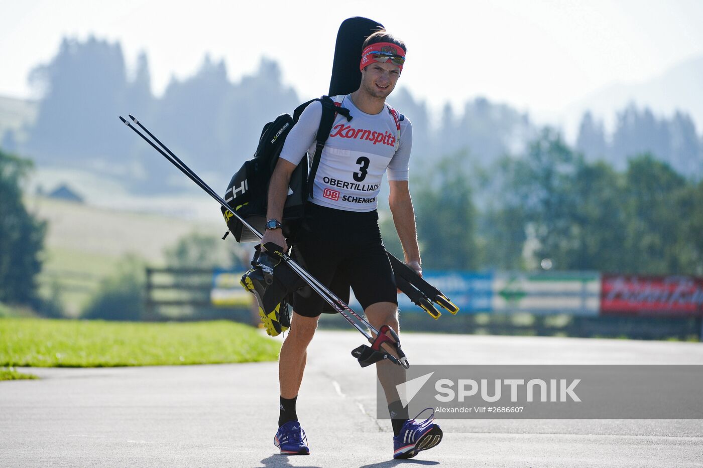 Biathlon. Russian national team's training session