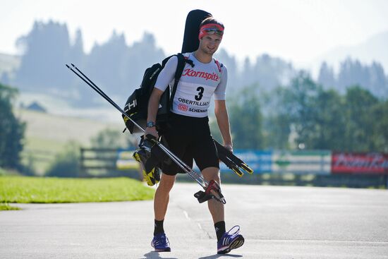 Biathlon. Russian national team's training session