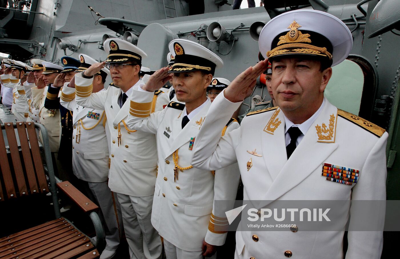 Russian-Chinese naval drill "Joint Sea 2015 II" in Vladivostok