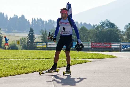 Biathlon. Russian national team's training session