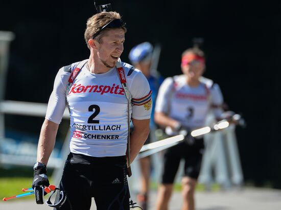 Biathlon. Russian national team's training session