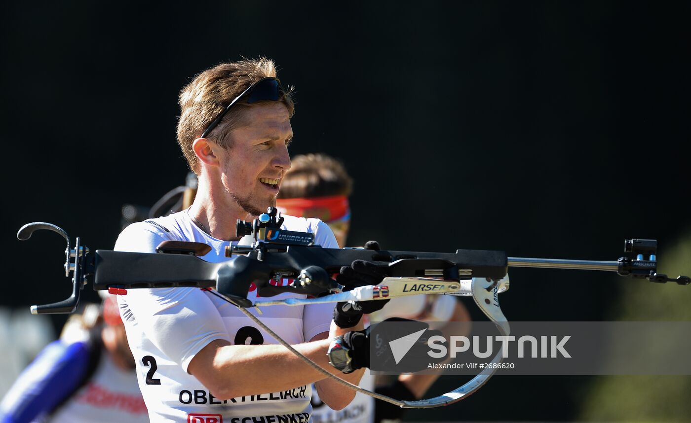 Biathlon. Russian national team's training session