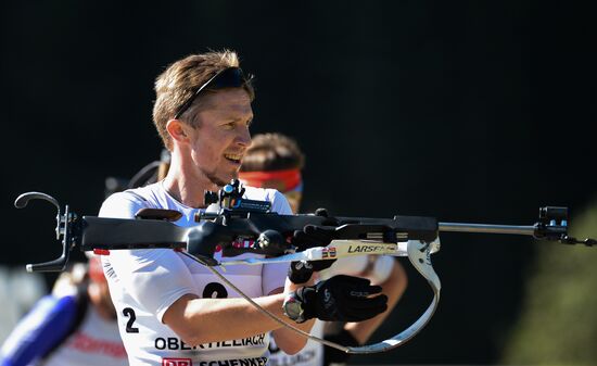 Biathlon. Russian national team's training session