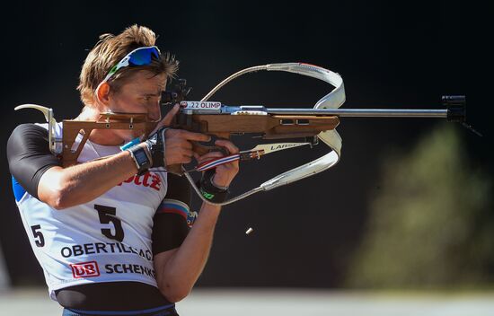 Biathlon. Training session of the Russian men's national team