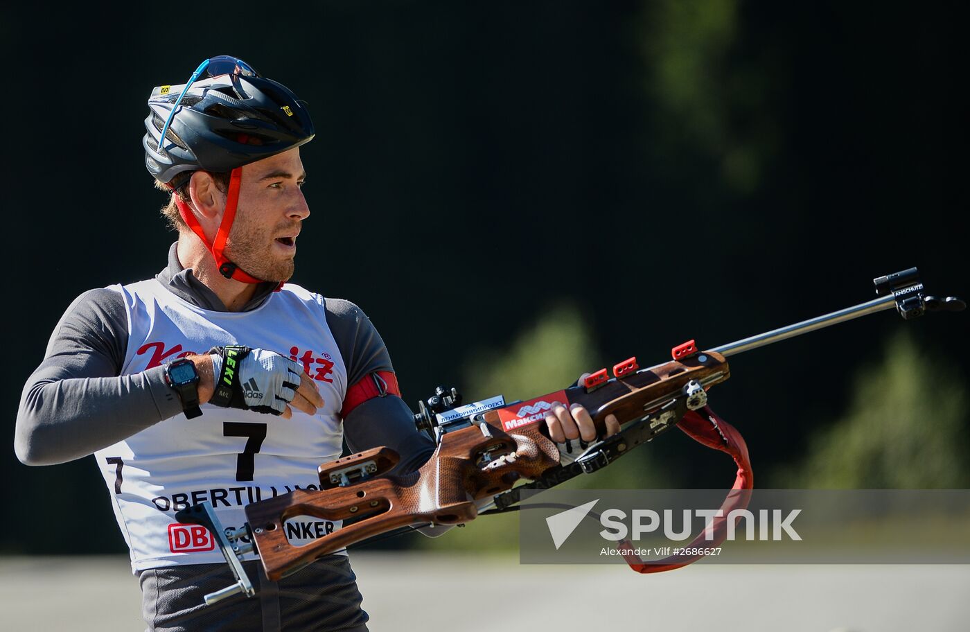 Biathlon. Training session of the Russian men's national team