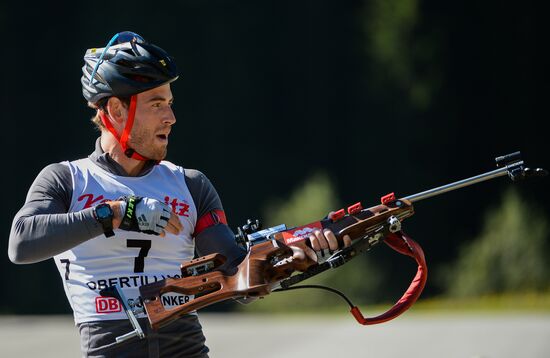 Biathlon. Training session of the Russian men's national team