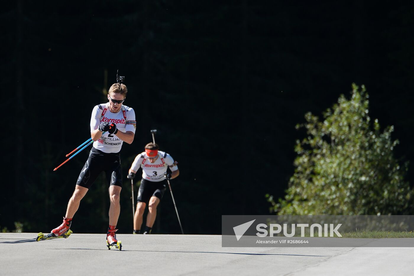 Biathlon. Russian national team's training session