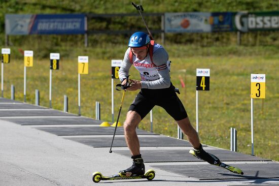 Biathlon. Training session of the Russian men's national team