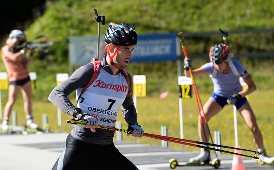 Biathlon. Training session of the Russian men's national team