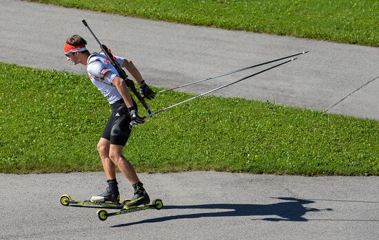 Biathlon. Russian national team's training session