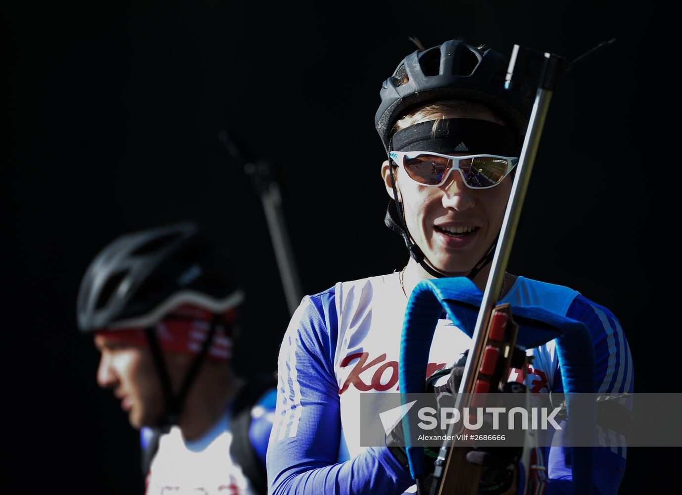 Biathlon. Russian national team's training session