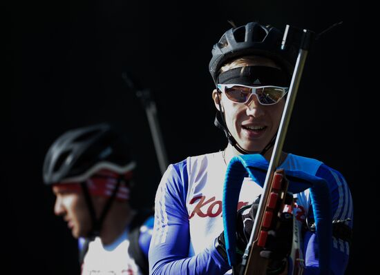 Biathlon. Russian national team's training session