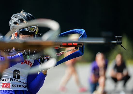 Biathlon. Russian national team's training session