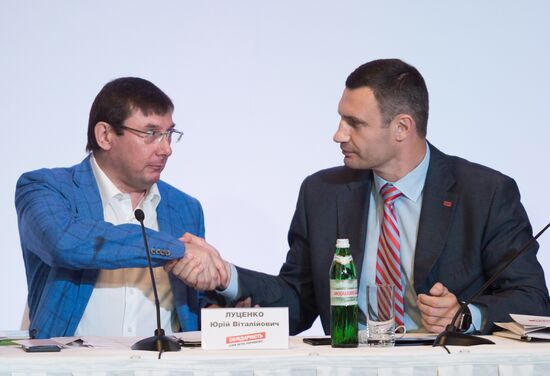 Kiev's Mayor Klitschko elected to head Petro Poroshenko Bloc "Solidarity" Party