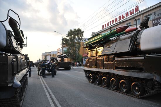 Parade marking 70th anniversary of the end of WWII is rehearsed in Chita