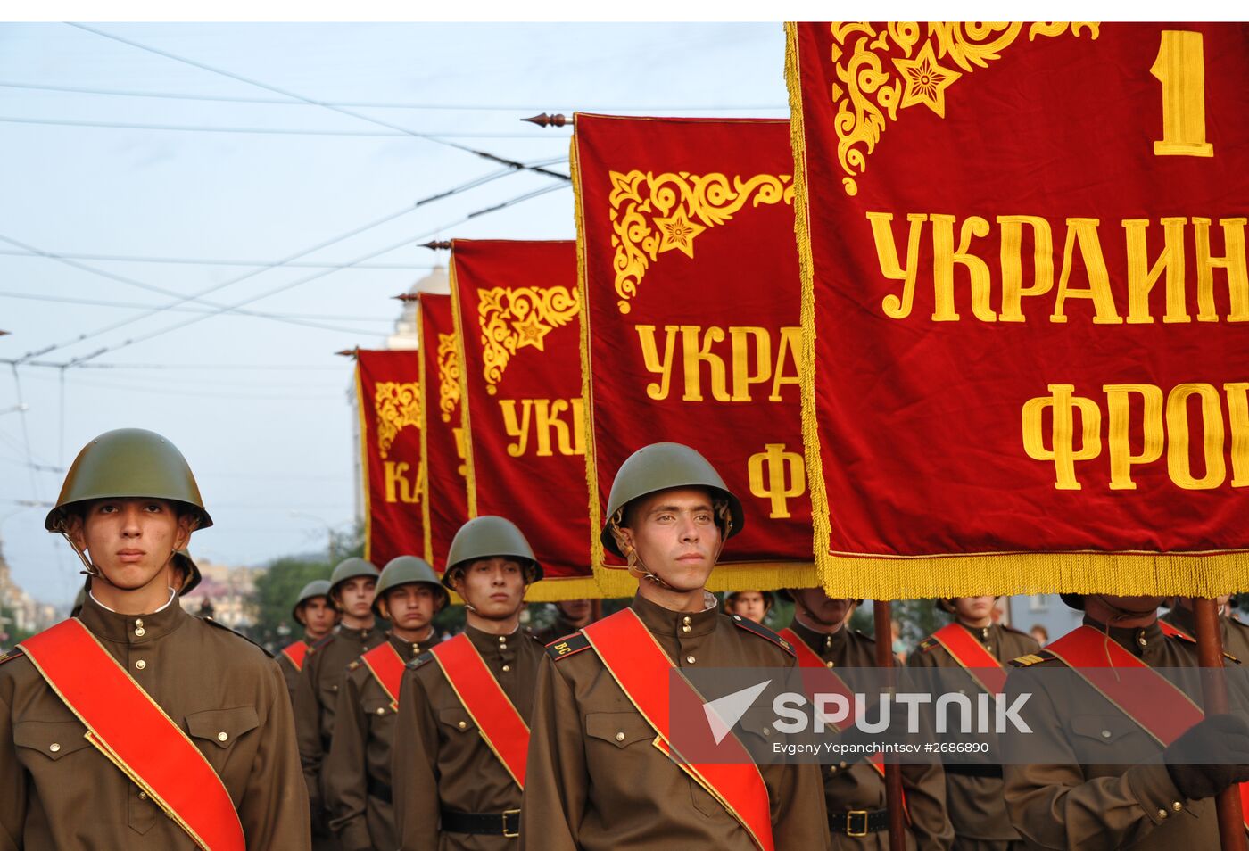 Parade marking 70th anniversary of the end of WWII is rehearsed in Chita