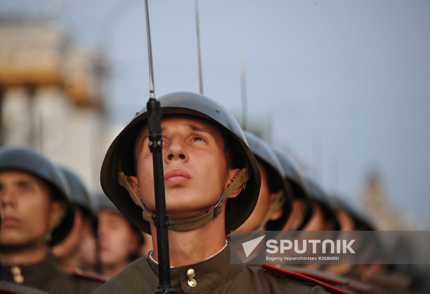 Parade marking 70th anniversary of the end of WWII is rehearsed in Chita