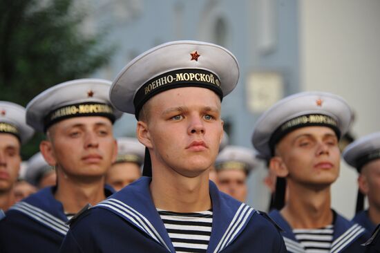 Parade marking 70th anniversary of the end of WWII is rehearsed in Chita