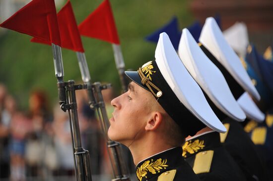 Parade marking 70th anniversary of the end of WWII is rehearsed in Chita