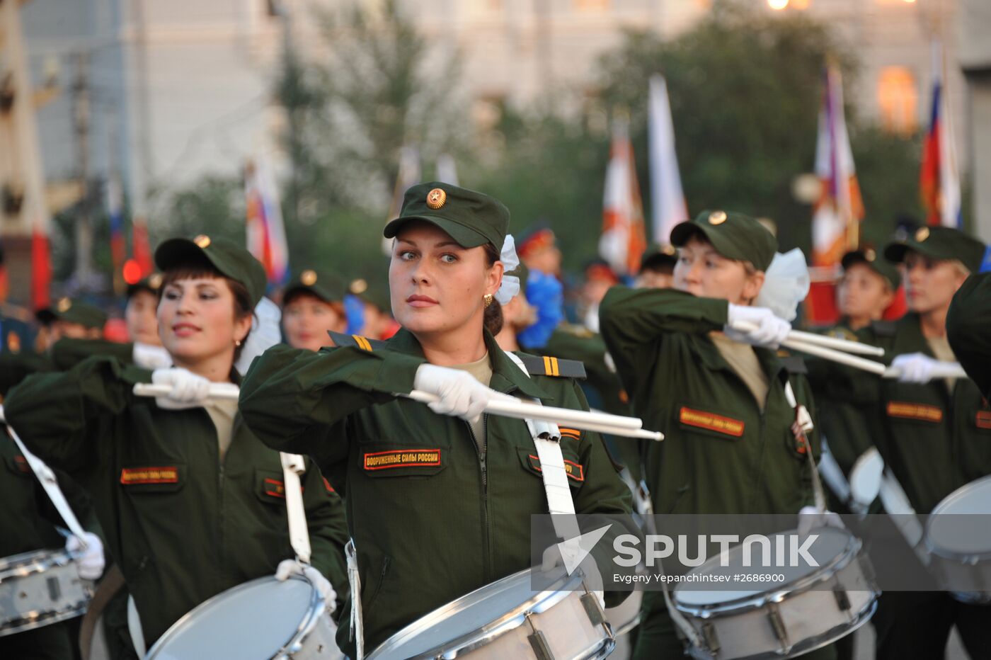 Parade marking 70th anniversary of the end of WWII is rehearsed in Chita